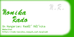 monika rado business card